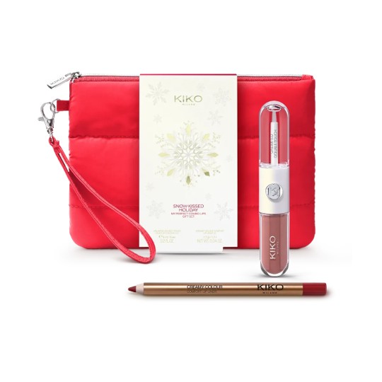 ست آرایش لب کیکو میلانو مدل اسنو کیس (Snow Kiss)