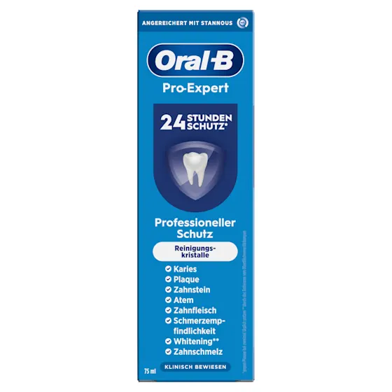 خمیردندان Oral-B Pro-Expert Professional Protection با کریستال‌های پاک‌کننده، 75 میلی‌لیتر