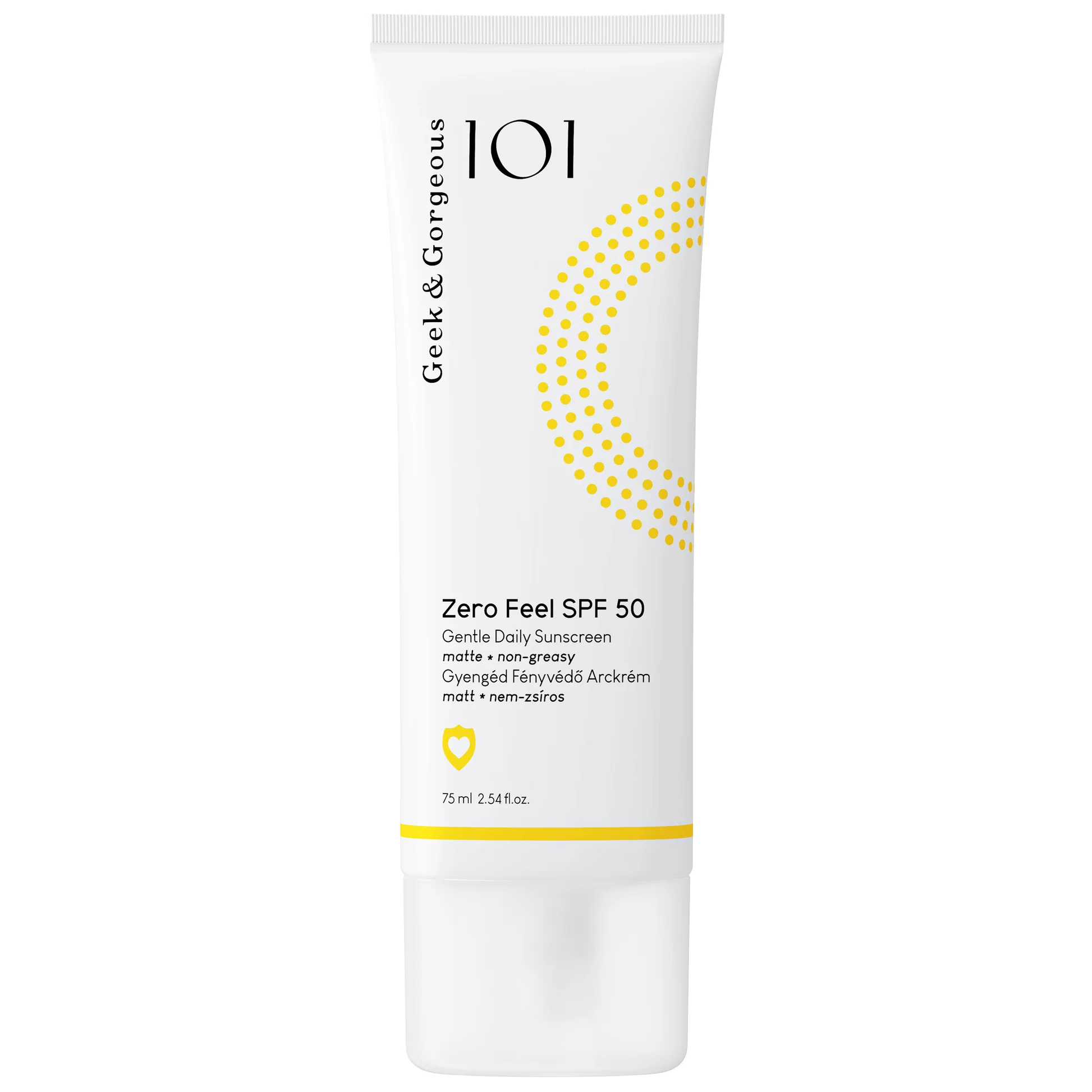ضد آفتاب بی‌رنگ SPF 50 گیک اند گورجس مدل زیرو فیل (Zero Feel)