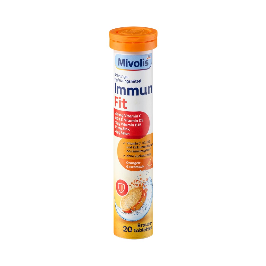قرص جوشان تقویت سیستم ایمنی میولیس مدل Immun Fit (20 عددی)